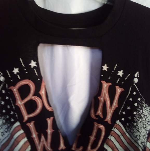 NWT Born Wild Lace-Up Muscle Tee Medium - Picture 8 of 8